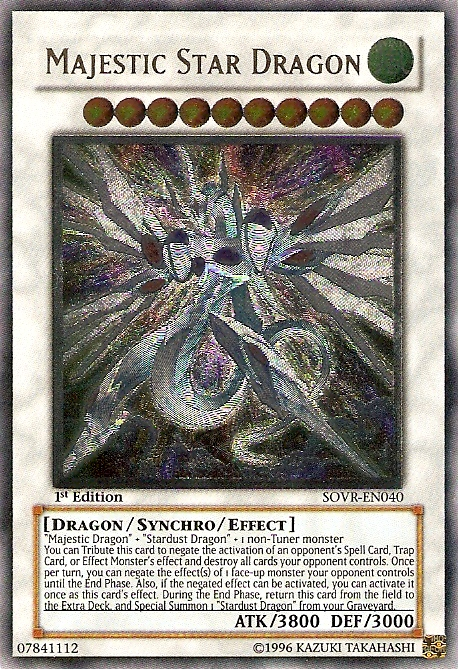 Majestic Star Dragon [SOVR-EN040] Ultimate Rare | The CG Realm