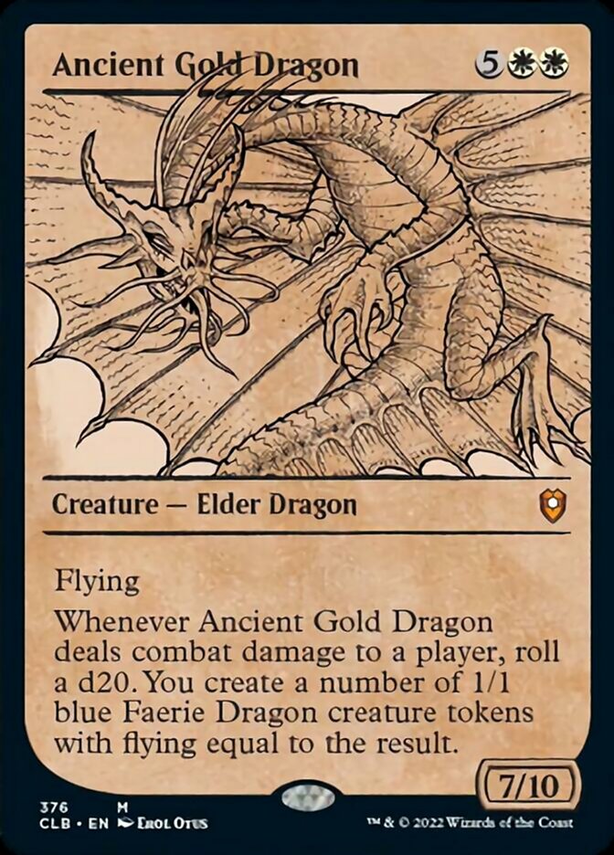 Ancient Gold Dragon (Showcase) [Commander Legends: Battle for Baldur's Gate] | The CG Realm