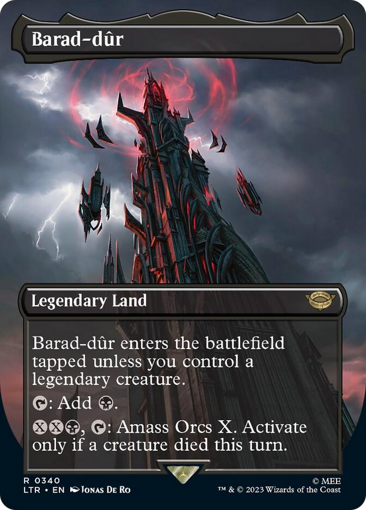 Barad-dur (Borderless Alternate Art) (340) [The Lord of the Rings: Tales of Middle-Earth] | The CG Realm