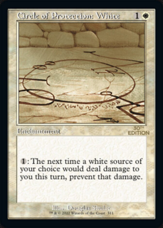 Circle of Protection: White (Retro Frame) (30A-311) - 30th Anniversary Edition