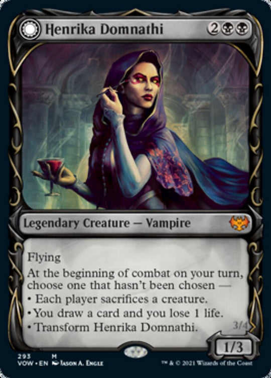 Henrika Domnathi (Showcase) (VOW-293) - Innistrad: Crimson Vow: (Showcase, Double Faced Transform)