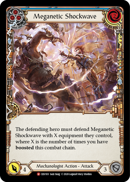 Meganetic Shockwave [CRU103] (Crucible of War)  1st Edition Normal | The CG Realm