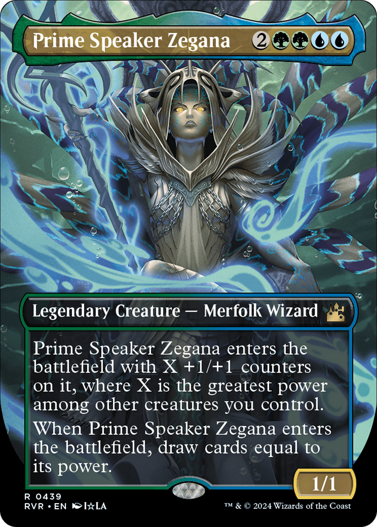 Prime Speaker Zegana (Anime Borderless) [Ravnica Remastered] | The CG Realm