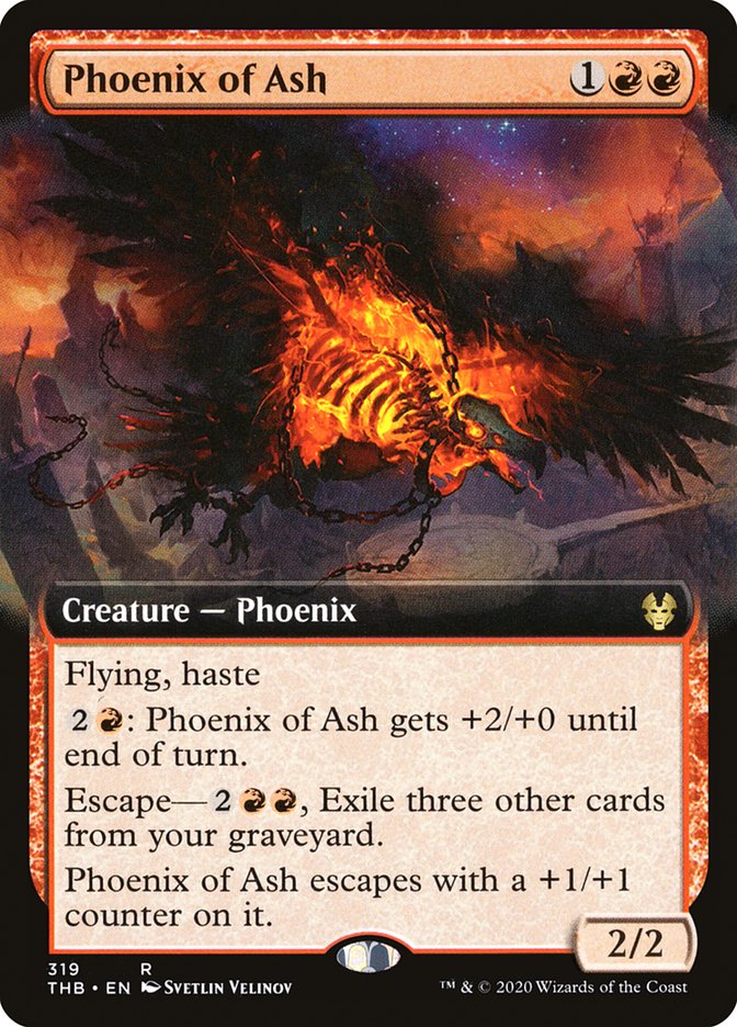 Phoenix of Ash (Extended Art) [Theros Beyond Death] | The CG Realm