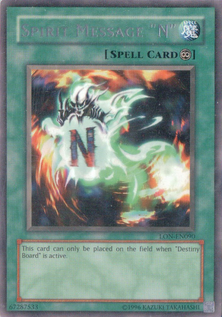 Spirit Message "N" [LON-EN090] Rare | The CG Realm