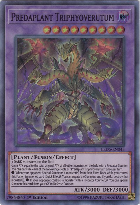 Predaplant Triphyoverutum [LED5-EN045] Super Rare | The CG Realm