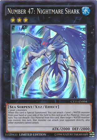 Number 47: Nightmare Shark [CT11-EN004] Super Rare | The CG Realm