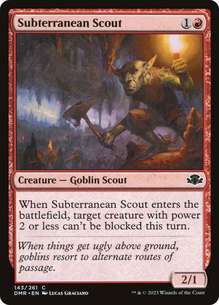 Subterranean Scout [Dominaria Remastered] | The CG Realm