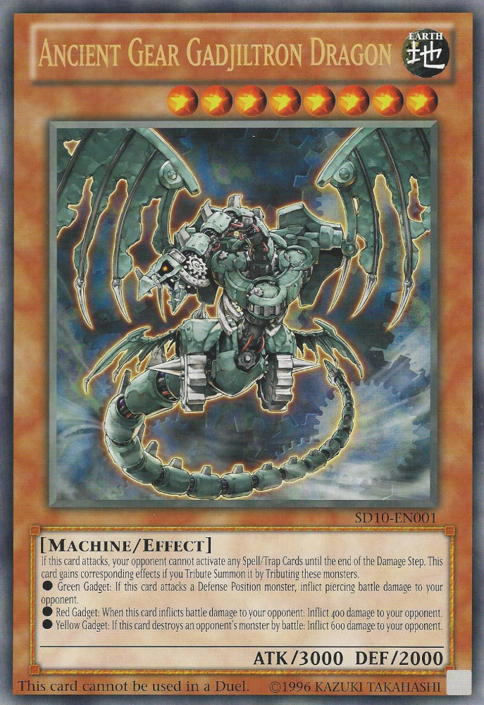 Ancient Gear Gadjiltron Dragon (Oversized) (Machine Madness) [SD10-EN001] Promo | The CG Realm