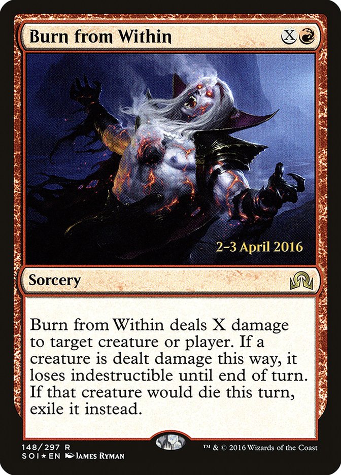 Burn from Within [Shadows over Innistrad Prerelease Promos] | The CG Realm