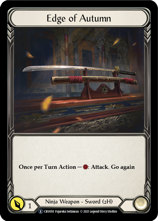 Edge of Autumn [U-CRU050] (Crucible of War Unlimited)  Unlimited Rainbow Foil | The CG Realm