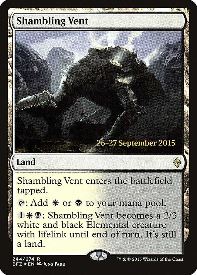 Shambling Vent [Battle for Zendikar Prerelease Promos] | The CG Realm