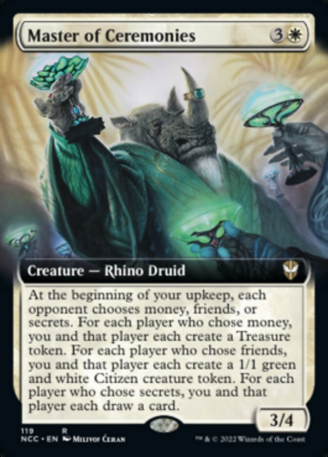 Master of Ceremonies (Extended Art) [Streets of New Capenna Commander] | The CG Realm