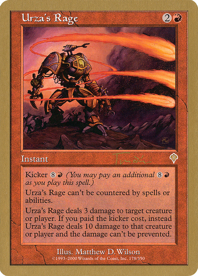 Urza's Rage (Jan Tomcani) [World Championship Decks 2001] | The CG Realm