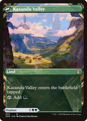 Kazandu Mammoth // Kazandu Valley (Showcase) [Zendikar Rising] | The CG Realm