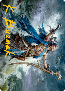 Lier, Disciple of the Drowned Art Card (Gold-Stamped Signature) [Innistrad: Midnight Hunt Art Series] | The CG Realm