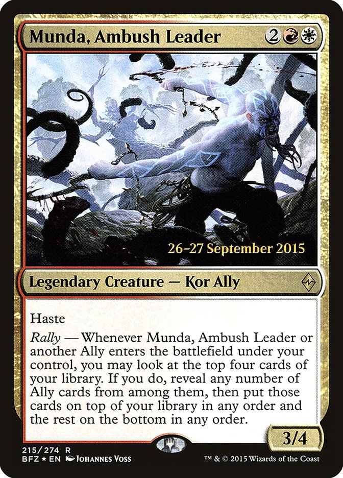 Munda, Ambush Leader [Battle for Zendikar Prerelease Promos] | The CG Realm