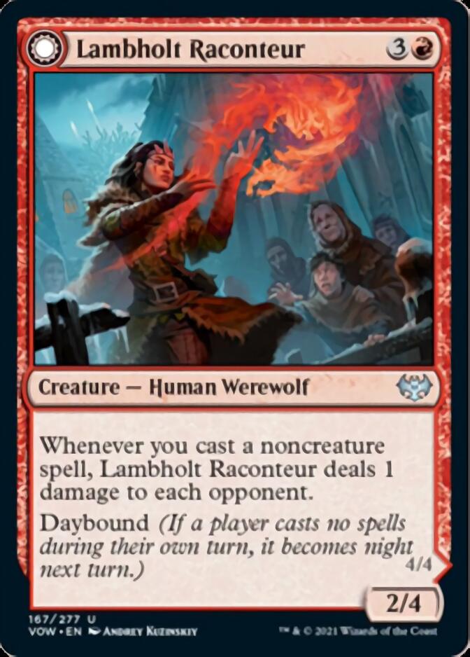 Lambholt Raconteur (VOW-167) - Innistrad: Crimson Vow: (Double Faced Transform)