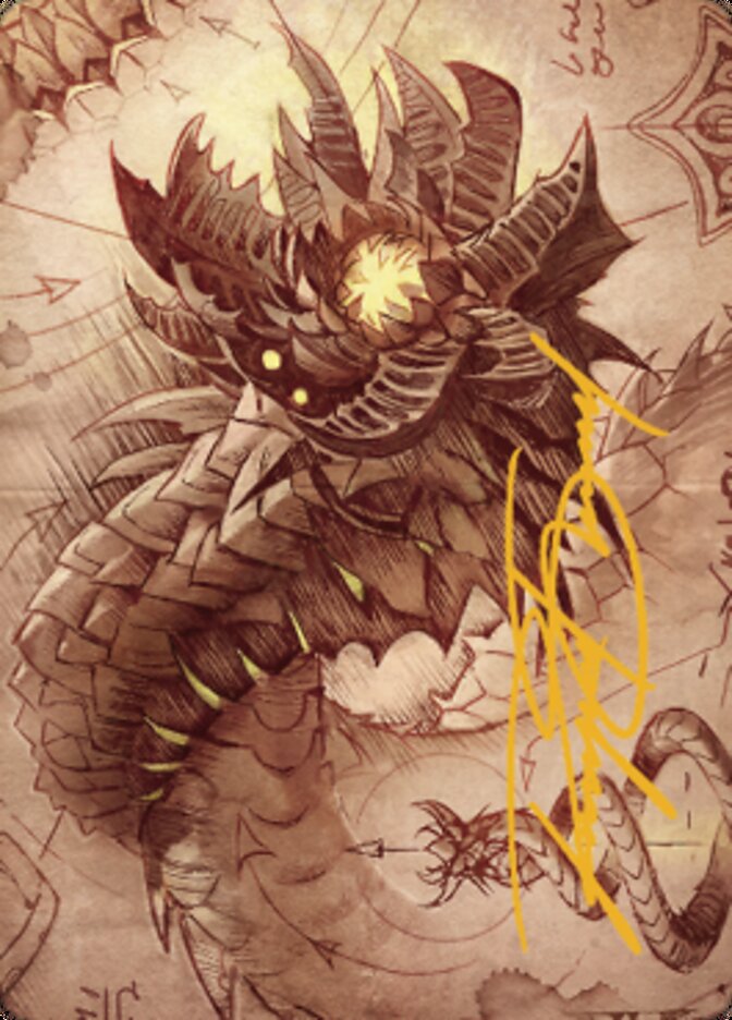 Wurmcoil Engine Art Card (Gold-Stamped Signature) [The Brothers' War Art Series] | The CG Realm