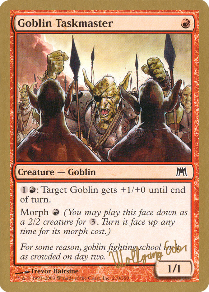 Goblin Taskmaster (Wolfgang Eder) [World Championship Decks 2003] | The CG Realm