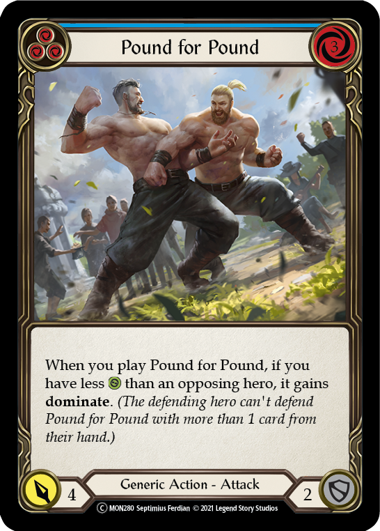 Pound for Pound (Blue) [U-MON280] (Monarch Unlimited)  Unlimited Normal | The CG Realm