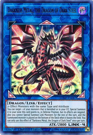 Darkness Metal, the Dragon of Dark Steel [JUMP-EN087] Ultra Rare | The CG Realm