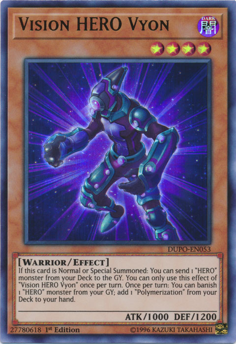 Vision Hero Vyon [DUPO-EN053] Ultra Rare | The CG Realm