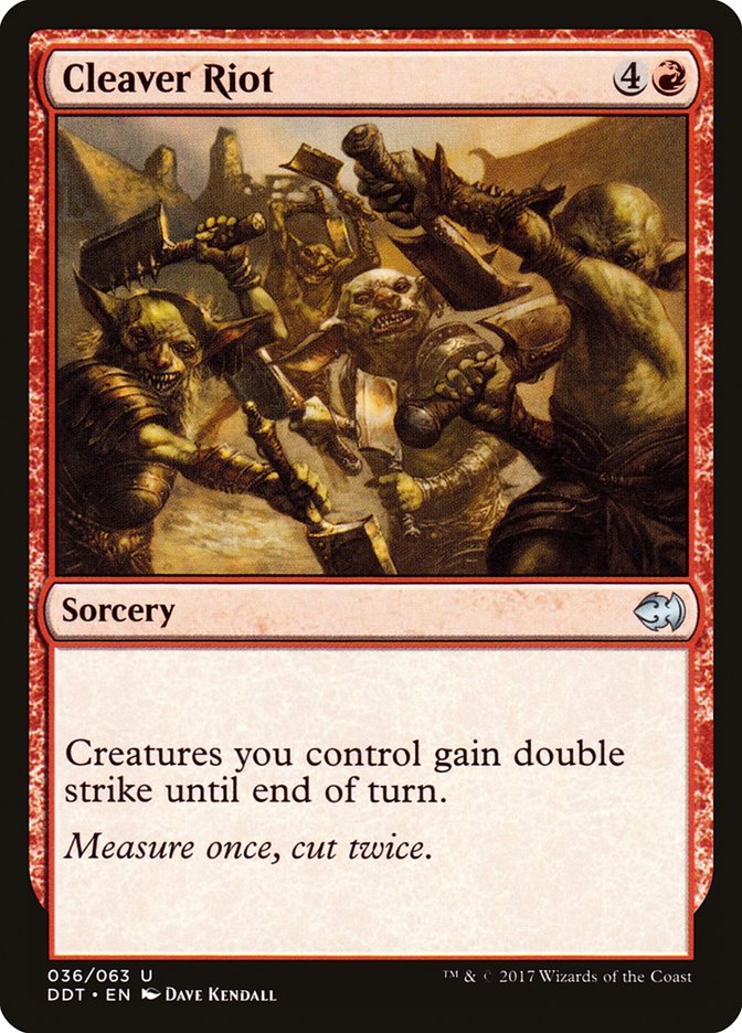 Cleaver Riot [Duel Decks: Merfolk vs. Goblins] | The CG Realm