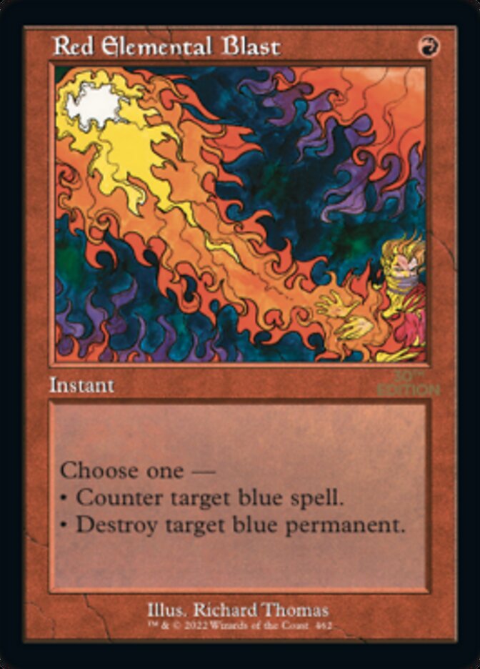 Red Elemental Blast (Retro Frame) (30A-462) - 30th Anniversary Edition