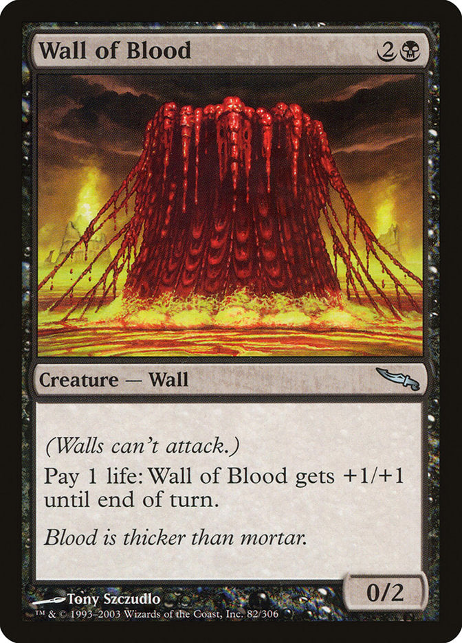 Wall of Blood [Mirrodin] | The CG Realm