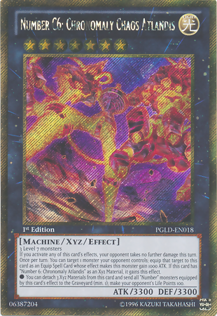 Number C6: Chronomaly Chaos Atlandis [PGLD-EN018] Gold Secret Rare | The CG Realm