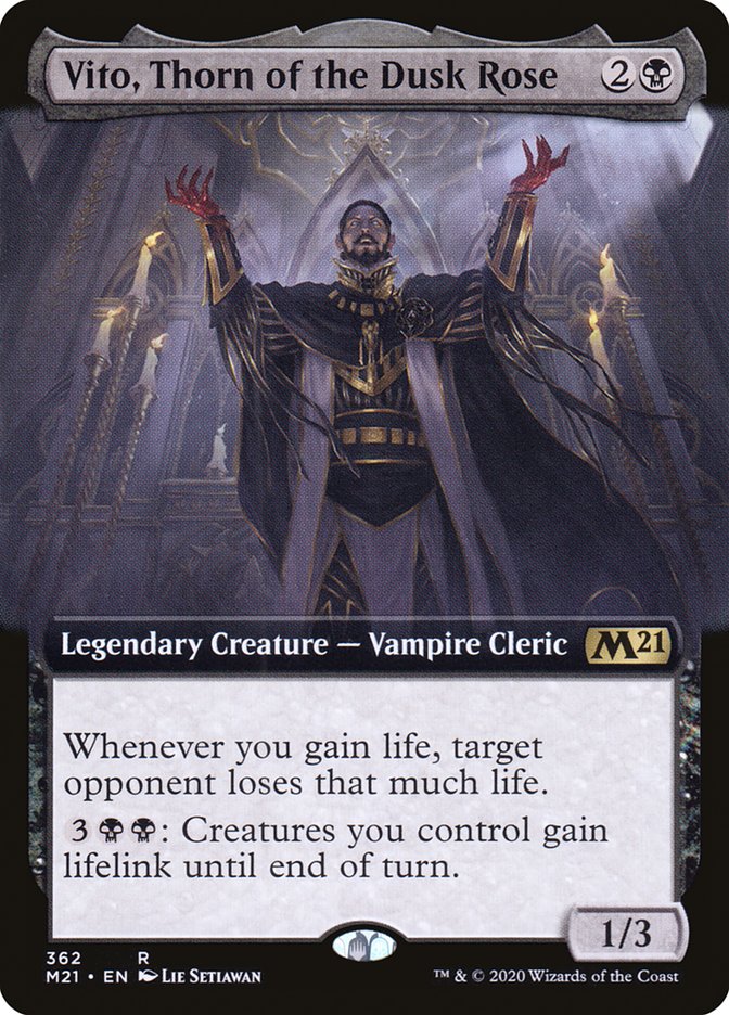 Vito, Thorn of the Dusk Rose (Extended Art) [Core Set 2021] | The CG Realm