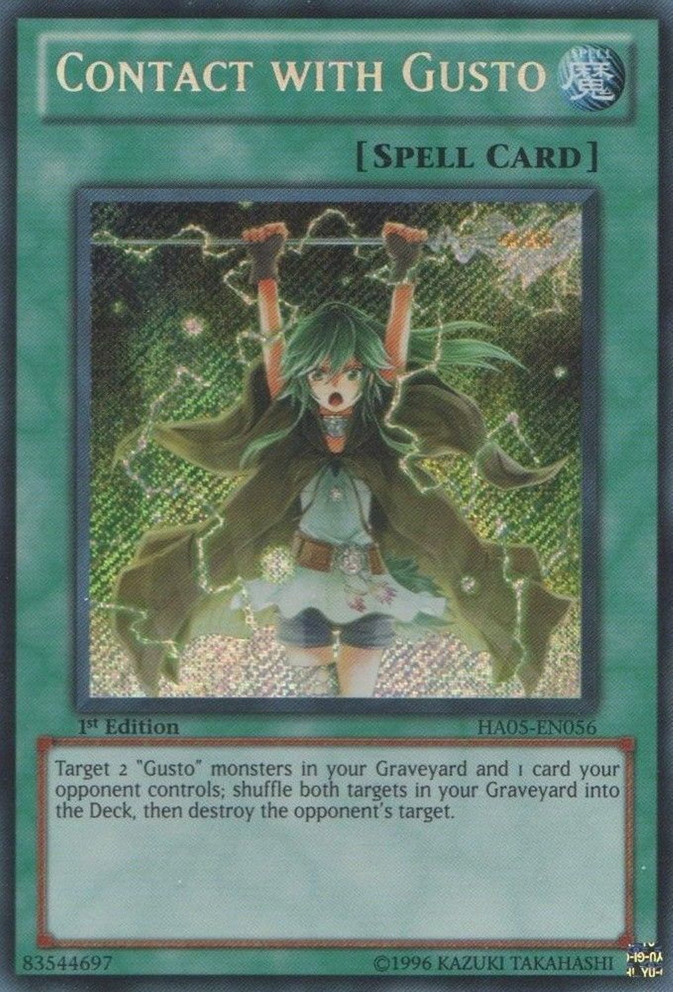 Contact with Gusto [HA05-EN056] Secret Rare | The CG Realm