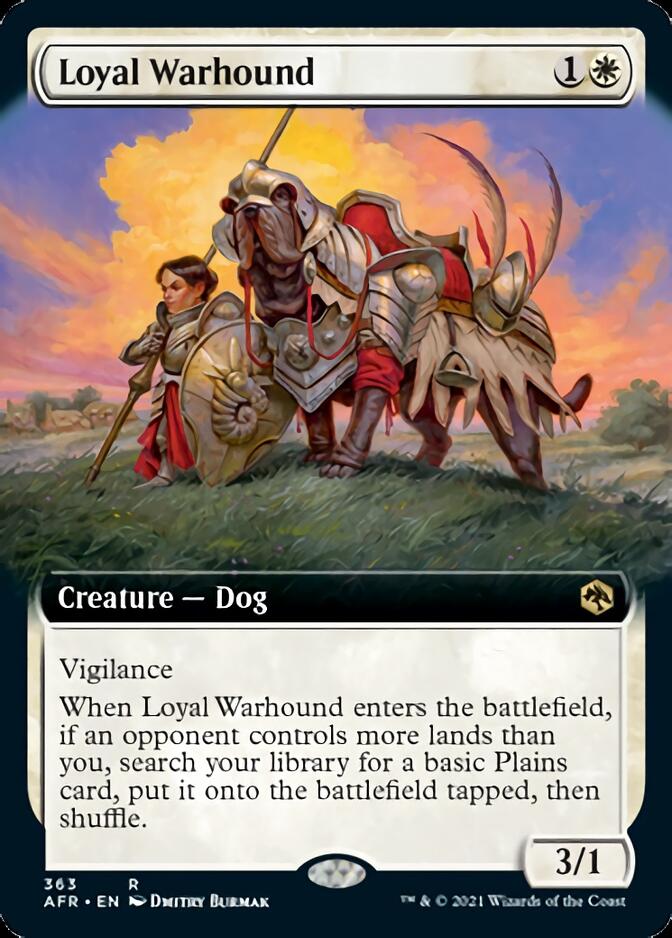 Loyal Warhound (Extended Art) [Dungeons & Dragons: Adventures in the Forgotten Realms] | The CG Realm