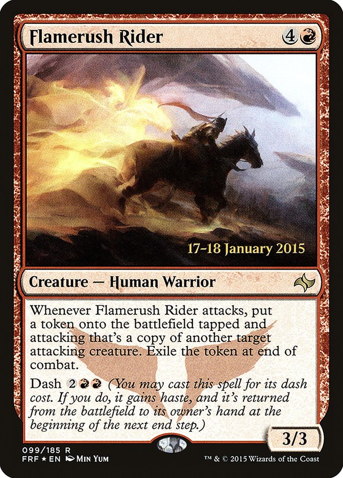 Flamerush Rider [Fate Reforged Prerelease Promos] | The CG Realm