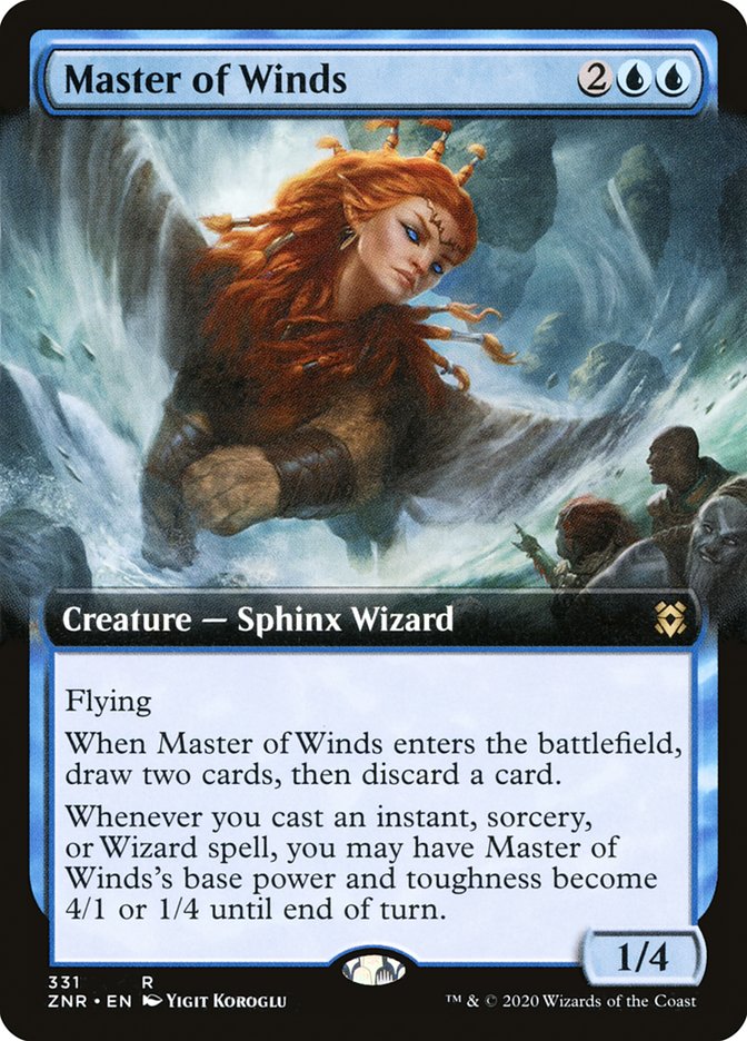 Master of Winds (Extended Art) [Zendikar Rising] | The CG Realm