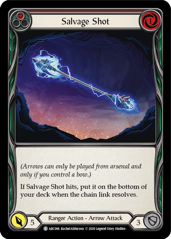 Salvage Shot (Red) [U-ARC066] (Arcane Rising Unlimited)  Unlimited Rainbow Foil | The CG Realm