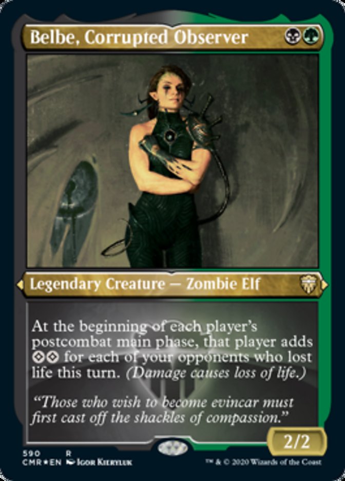 Belbe, Corrupted Observer (Etched) [Commander Legends] | The CG Realm