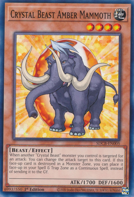 Crystal Beast Amber Mammoth [SDCB-EN005] Common | The CG Realm