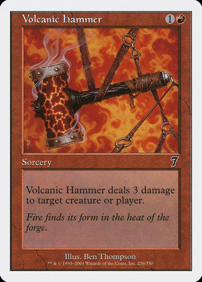 Volcanic Hammer [Seventh Edition] | The CG Realm