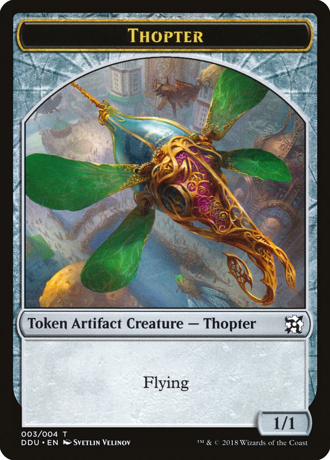 Thopter Token (003/004) [Duel Decks: Elves vs. Inventors Tokens] | The CG Realm