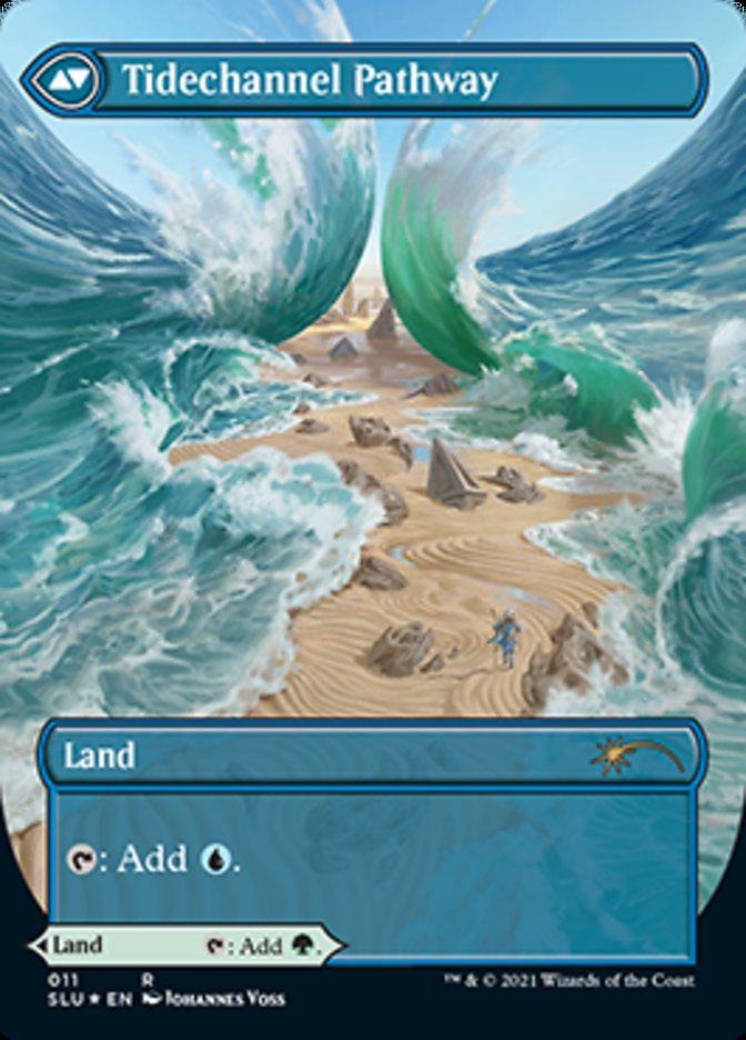 Barkchannel Pathway (Borderless) (SLU-011) - Secret Lair: Ultimate Edition: (Showcase) Foil