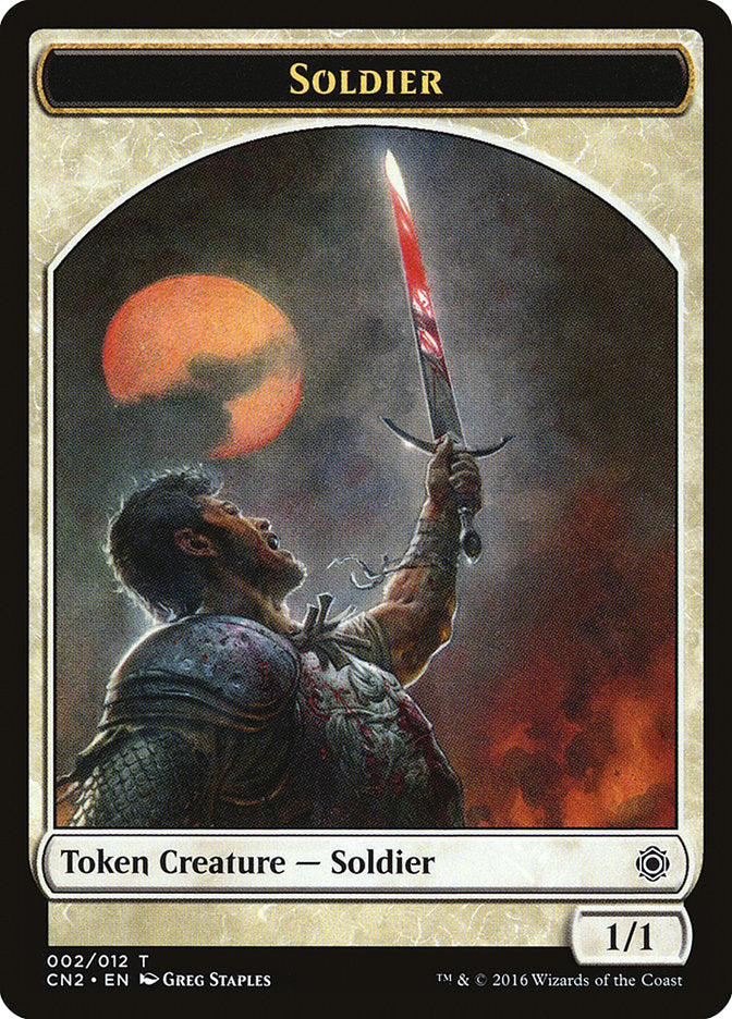 Soldier Token (002/012) [Conspiracy: Take the Crown Tokens] | The CG Realm
