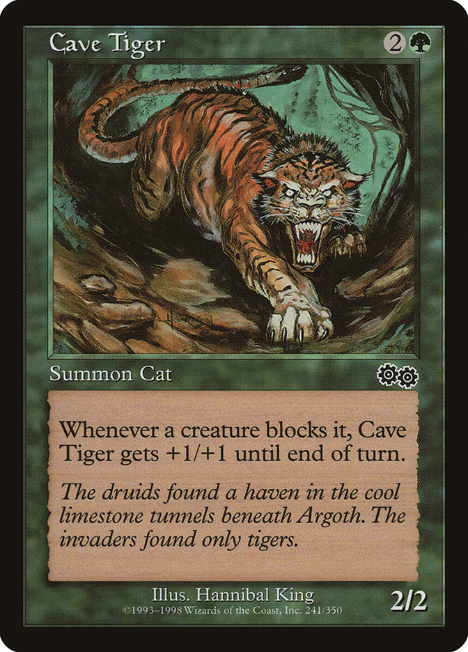 Cave Tiger [Urza's Saga] | The CG Realm