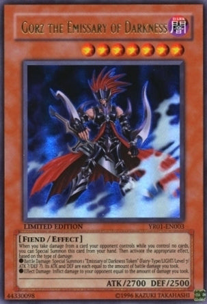Gorz the Emissary of Darkness [YR01-EN003] Ultra Rare | The CG Realm