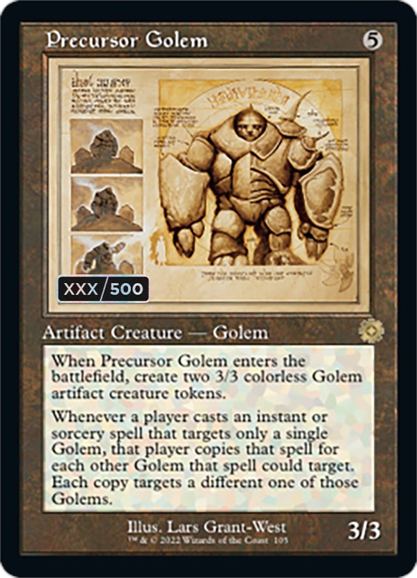 Precursor Golem (Retro Schematic) (Serialized) [The Brothers' War Retro Artifacts] | The CG Realm