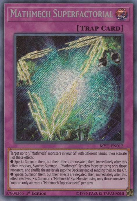 Mathmech Superfactorial [MYFI-EN012] Secret Rare | The CG Realm