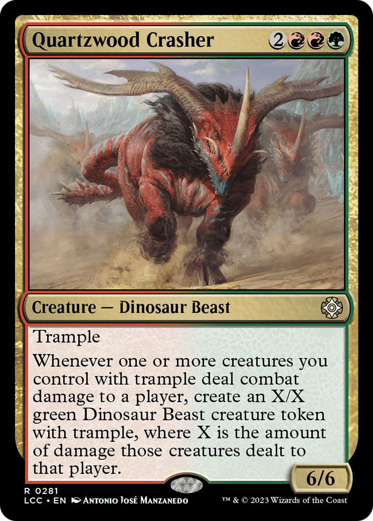 Quartzwood Crasher [The Lost Caverns of Ixalan Commander] | The CG Realm