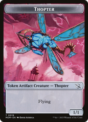 Thopter // Knight (10) Double-Sided Token [March of the Machine Tokens] | The CG Realm