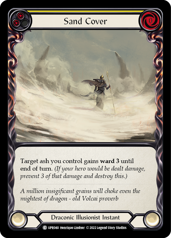 Sand Cover (Yellow) [UPR040] (Uprising)  Rainbow Foil | The CG Realm